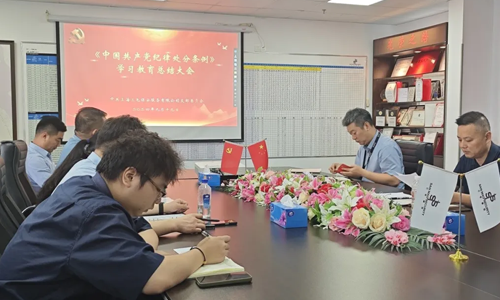 三毛保安党支部召开主题教育总结大会