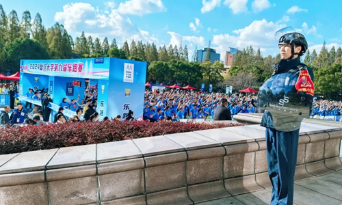 【乐跑复旦 安保同行】三毛保安圆满完成复旦大学第九届乐跑赛保障工作